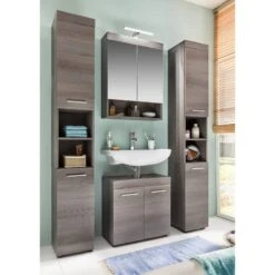 Armoire De Toilette Runner -Le Coin Bain Parfait Boutique waschbeckenunterschrank runner rauchsilber 5131944 1