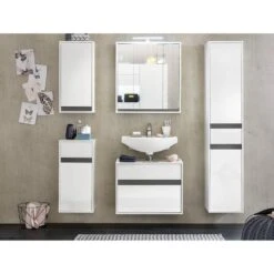 Armoire Suspendue Sol 8 Armoire Suspendue Sol -Le Coin Bain Parfait Boutique waschbeckenunterschrank sol ii hochglanz weiss weiss 5080400 1