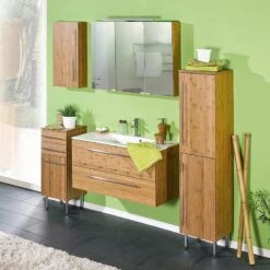 Meuble Lavabo Bern -Le Coin Bain Parfait Boutique waschtisch bern bambus natur lackiert 1324226