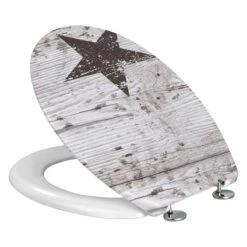 Wenko Abattant WC Star -Le Coin Bain Parfait Boutique wc sitz star duroplast grau weiss 4557188